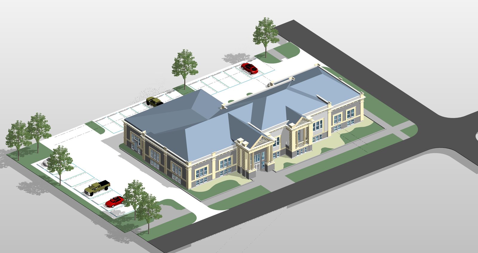 Representative architectural BIM model illustration