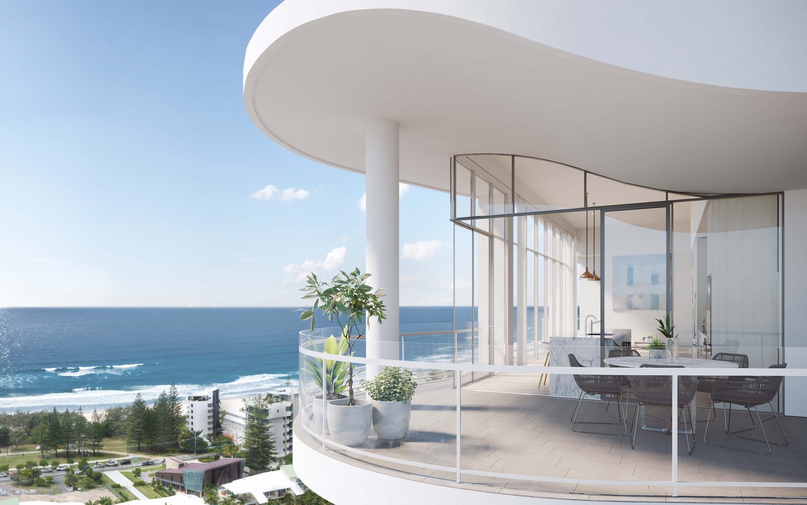 NAIA coastal terrace architectural visualisation