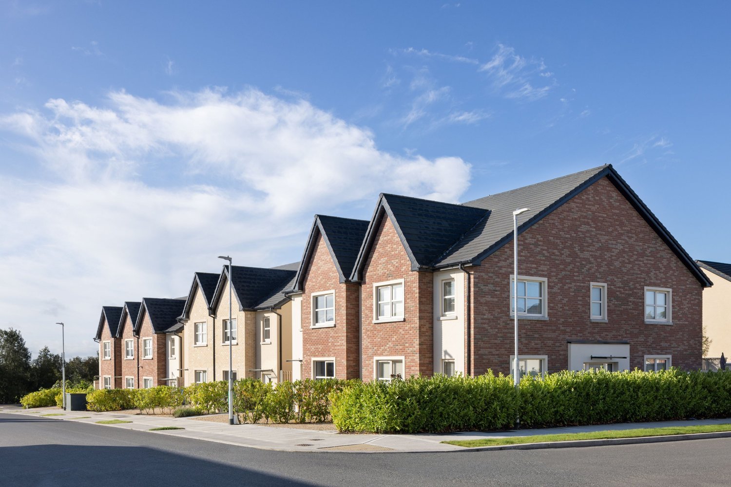 Completed homes at Station Walk in Newbridge, County Kildare