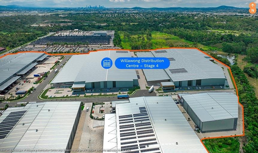Willawong Distribution Centre Stage 4 marketing aerial site view