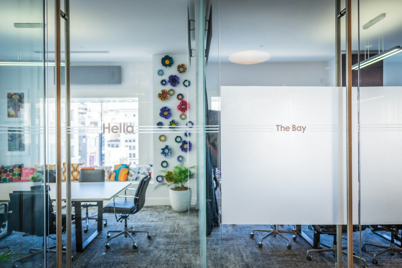 Representative glazed office meeting space