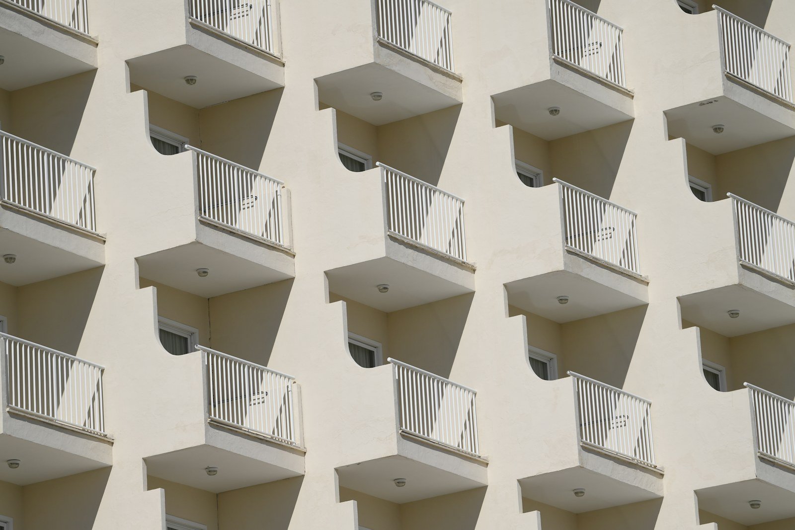 Representative image: Rows of identical balconies on a building